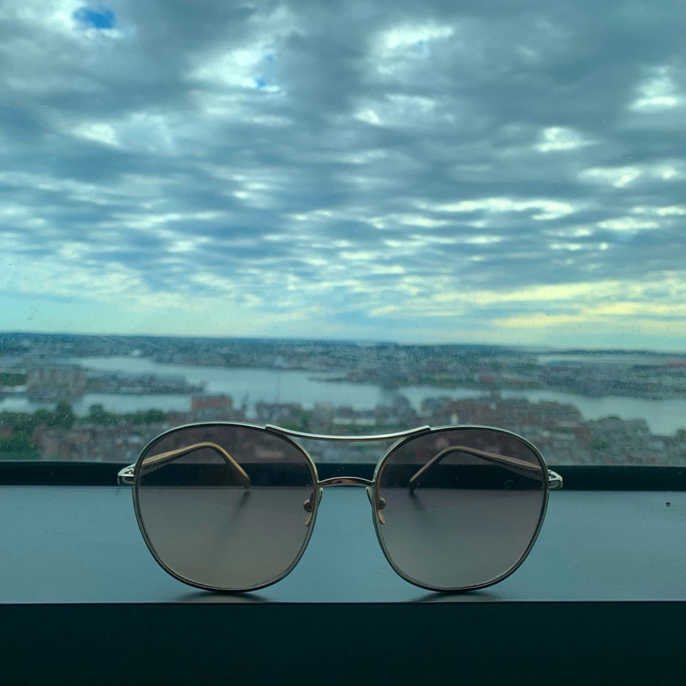 Chloé Aviator Pink Gradient Sunglasses